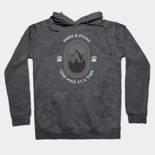 Paws & Peaks One Hike At A Time Dog Hiking Hoodie
